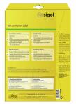 SIGEL LA210 Etiketten - weiß - wiederablösbar - 63.5 x 29,6 mm - 70 g/m² - 675 Etiketten = 25 Blatt