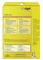 SIGEL LA322 Adress-Etiketten - weiß - 99.1 x 67,7 mm - 70 g/m² - 200 Etiketten = 25 Blatt
