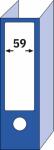 Ordner-Etiketten - weiß - 192 x 59 mm 70 g/m² 100 Etiketten = 25 Blatt