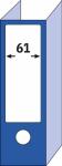 Ordner-Etiketten - weiß - 192 x 61 mm 70 g/m² 100 Etiketten = 25 Blatt