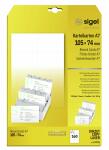 SIGEL LP701 PC-Karteikarten - A4 - weiß -...