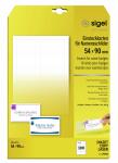 SIGEL LP898 PC-Einsteckkarten - weiß - 185...