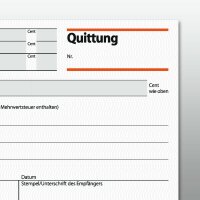 SIGEL QU619 Quittungen - A6 quer - 1x 50 Blatt - mit Blaupapier - 50 Blatt