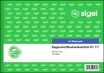 SIGEL Rapporte/Wochenberichte A5 quer - 1x 100 Blatt - mit Blaupapier