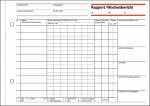 SIGEL Rapporte/Wochenberichte A5 quer - 1x 100 Blatt - mit Blaupapier