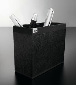 SIGEL SA535 Stifteköcher Cintano : S - schwarz - 13 x 10,70 x 6 cm