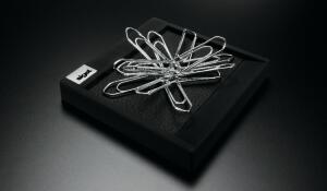 SIGEL Klammernhalter Cintano : S - schwarz - 7,50 x 1,10 x 7,50 cm
