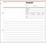 Kurzbriefe - 2/3 A4 - 1x 50 Blatt - selbstdurchschreibend/CFB