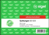 SIGEL SD023 Quittungen - A6 quer - 3x 40 Blatt -...