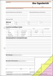 SIGEL SD063 Bautagebuch - A4 - 3x 40 Blatt - selbstdurchschreibend - 40 Sätze