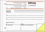 Quittung - fortlaufend nummeriert - A6 quer - 2x 50 Blatt - 50 Sätze