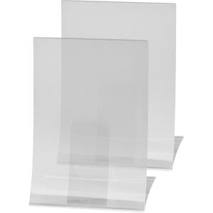 SIGEL TA160 Tischaufsteller - 21 x 30 x 11 cm - A4 - schräg - einseitige Präsentation - glasklar - Polyethylen (PET)