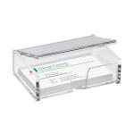 SIGEL VA112 Visitenkarten-Box - für bis zu 80 Visitenkarten - glasklar - Acryl - 1 Stück