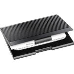 SIGEL VZ134 Visitenkarten-Etui - für bis zu 20 Visitenkarten - schwarz - Metall - 1 Stück