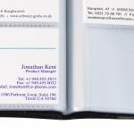SIGEL VZ172 Visitenkarten-Mappe - für bis zu 192 Visitenkarten - schwarz - Kunststoff - 1 Stück