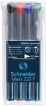 Schneider Universalmarker Maxx 222 F perm. Etui 4...