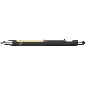 Schneider Kugelschreiber Epsilon Touch schwarz-gold, Mine 755 XB blau