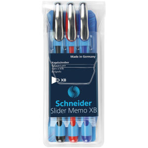 Schneider Kugelschreiber Slider Memo XB basic Etui 3 Stück