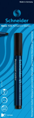 Schneider Permanent-Marker Maxx 133 schwarz Blister 1 Stück
