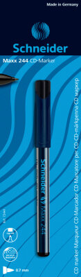 Schneider CD/DVD/BD-Marker Maxx 244 schwarz Blister 1 Stück