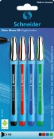 Schneider Kugelschreiber Slider Memo XB sort. Blister 4...