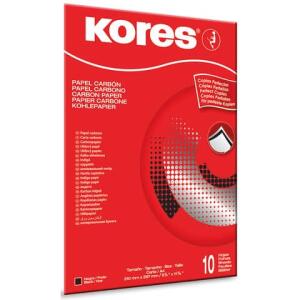 Kores Kohlepapier 1200, Din A4, 10 Blatt, schwarz