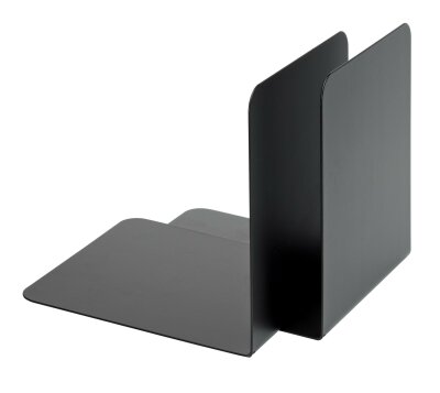 Alco Buchstütze Metall 125x140x140mm schwarz 2 Stück