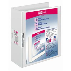 Veloflex VELODUR-Ringbuch A4 weiß 2-Ring-Hebel-Mechanik 60 mm