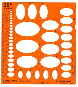 Standardgraph Ellipsenschablone 1 Stück