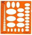 Standardgraph Ellipsenschablone 1 Stück
