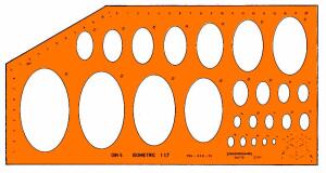 Standardgraph Ellipsenschablone ISOM.4-65 mm 1 Stück