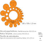 Standardgraph Abrundungsschablone 1 Stück
