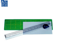 Alco Schneidelineal mit Matte Kunststoff 35cm