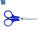 Alco Qualitätsschere Comfort-Cut Edelstahl spitz 140mm blau/grau