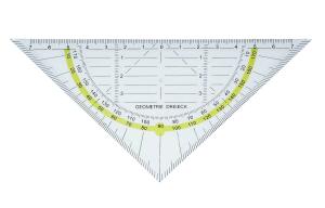 Alco Geometrie-Dreieck flexibel Kunststoff 16 cm transparent