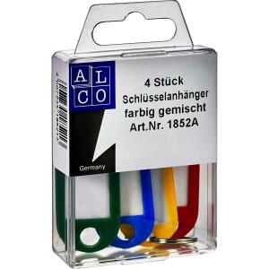 Alco Schlüsselanhänger Kunststoff sortiert 4 Stück