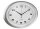 Alco Wanduhr Kunststoff 400x55x300mm Ziffernblatt weiß Rahmen silber