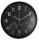 Alco Wanduhr Kunststoff Ø350mm Ziffernblatt und Gehäuse schwarz