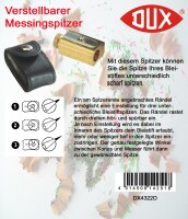 Standardgraph Blockspitzer Messing verstellbar 1 Stück