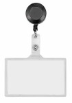 Veloflex Namenschilder tr.m.aufr.Clip 5 Innenmaß: 90x57 mm