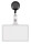 Veloflex Namenschilder tr.m.aufr.Clip 5 Innenmaß: 90x57 mm