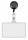 Veloflex Namenschilder tr.m.aufr.Clip 5 Innenmaß: 90x57 mm
