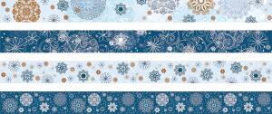 Deko Tapes Weihnachten Kristalle jede Rolle 5 m x 15 mm Papier-Tapes