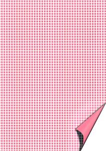 Motivkarton Happy Papers Karos A4 rosa