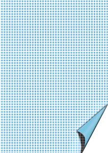 Motivkarton Happy Papers Karos A4 hellblau