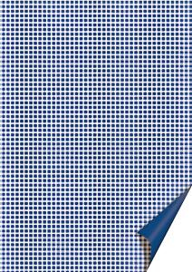 Motivkarton Happy Papers Karos A4 mittelblau