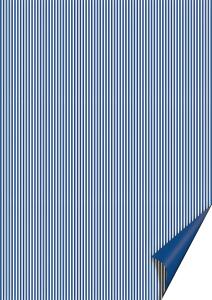 Motivkarton Happy Papers Streifen A4 mittelblau