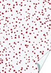 Motivkarton Happy Papers Herzen A4 rot/weiss