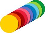 Faltblätter rund uni Ø 15 cm 4005329115424