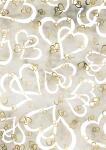 Transparentpapier Emotion Herzen A4 goldfarben